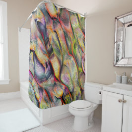 Mit Rauigkeit und virtueller Aquarell versehen Duschvorhang