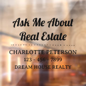 Mit Realtor Car Decal die Marke zum Erfolg bringen Fensteraufkleber (Blatt 2)