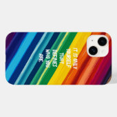 mit Regenbogenfarben Case-Mate iPhone Hülle (Rückseite (Horizontal))