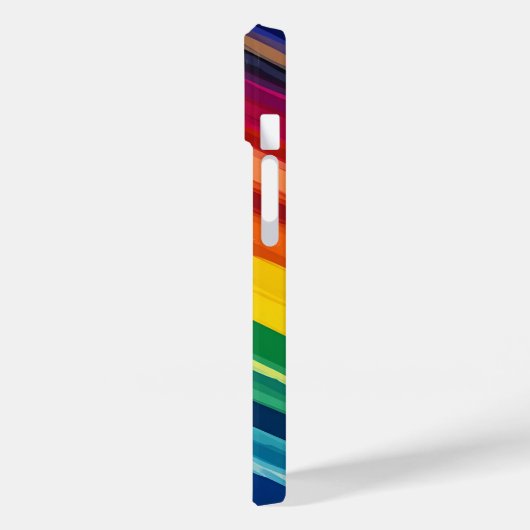 mit Regenbogenfarben Case-Mate iPhone Hülle (Rückseite / Links)