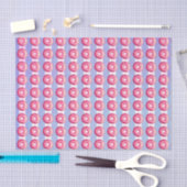 Mit rosafarbenem Zuckerguss und Sprinklen auf Stre Seidenpapier (Handwerk)