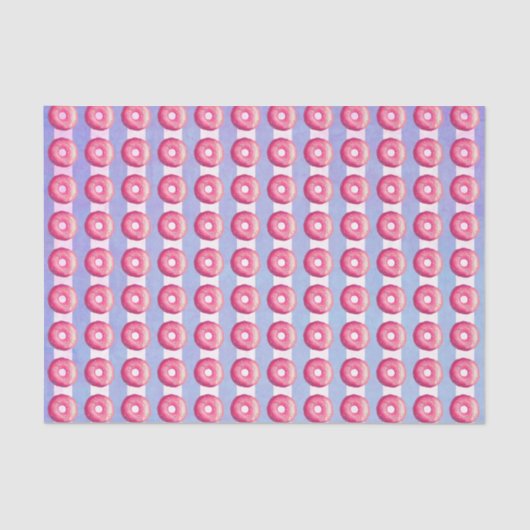 Mit rosafarbenem Zuckerguss und Sprinklen auf Stre Seidenpapier (Vorderseite)