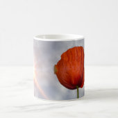 Mit roter Blume gesund bleibe Kaffeetasse (Mittel)