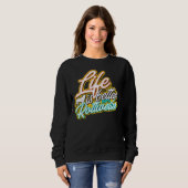 Mit Rottweiler 45 ist das Leben besser Sweatshirt (Vorne ganz)