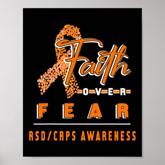 MIT RSDCRPS AWARENESS FAITH IMMER OVER ANGST POSTER (Vorne)