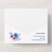 💍 mit RSVP-Karte Pastel Whispers Meadows All In One Einladung (Rückseite)