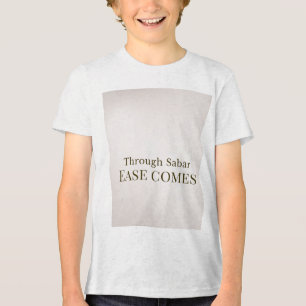 Mit Sabar kommt Leichtigkeit, minimalistisches isl Tri-Blend Shirt