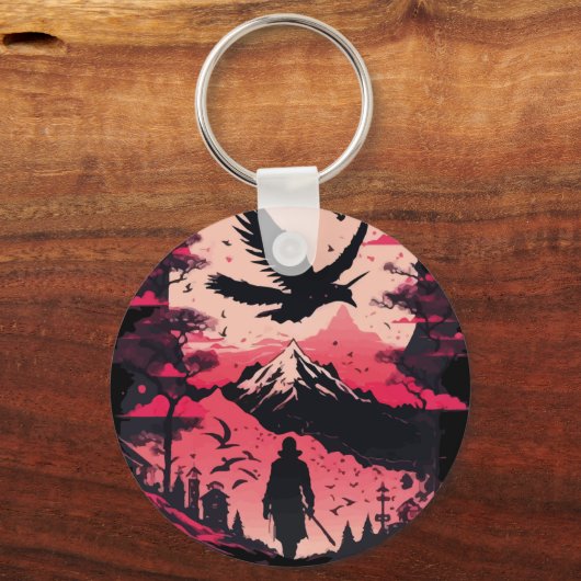 Mit Samurai Schlüsselanhänger können Sie Ihre Schl (Vorderseite)