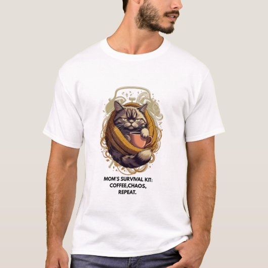 Mit Sarkasmus betriebene Katze Tee | 3 Stunden Sch (Vorderseite)