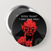 "Mit Satan stimmt Trump ab? Button (Vorne & Hinten)