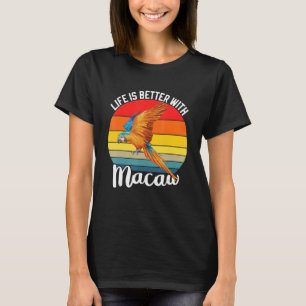 Mit Scarlet Macaw farbenfroher Papagei-Vogel T-Shirt