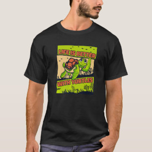 Mit Schildkröten Landschildkröte Gemalte Schmucksc T-Shirt