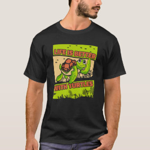 Mit Schildkröten Schildkröte gestrichen T-Shirt