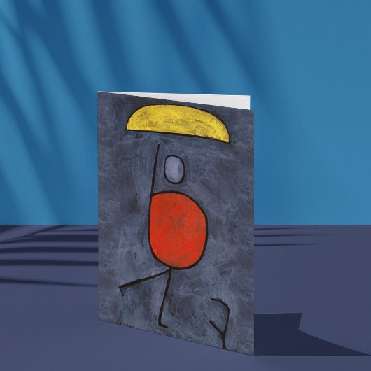 Mit Schirm von Paul Klee, Abstrakte Kunst Karte