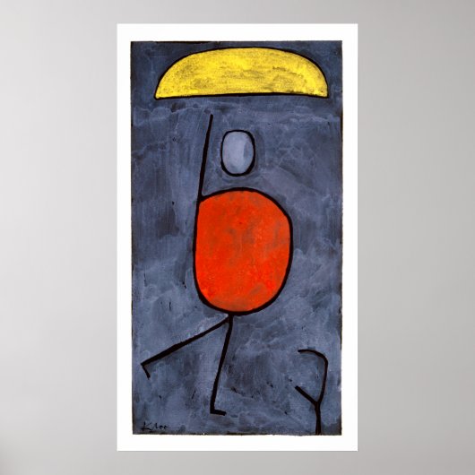 Mit Schirm von Paul Klee Poster (Vorne)