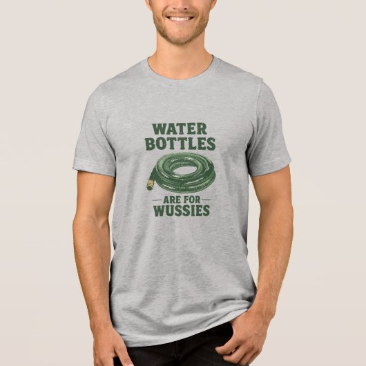 Mit Schlauchwasser großgezogen Tri-Blend Shirt (Vorderseite)
