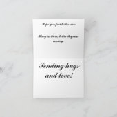 Mit Schmetterlingen und Ladybugs und Blume gut aus Karte (Innenseite)