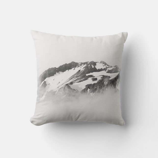 MIT SCHNEE BEDECKTER BERG KISSEN (Vorderseite)