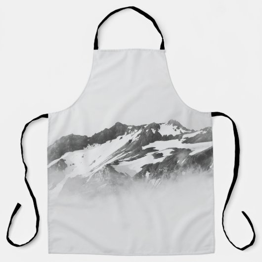 MIT SCHNEE BEDECKTER BERG SCHÜRZE (Vorderseite)
