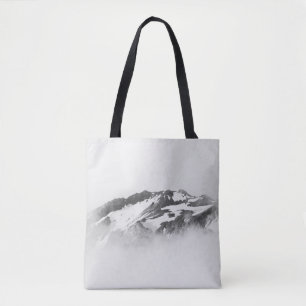 MIT SCHNEE BEDECKTER BERG TASCHE