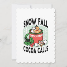 Mit Schneefall-Kakaoanrufen wärmen - Winter Drink