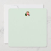 Mit Schneefall-Kakaoanrufen wärmen - Winter Drink Einladung (Rückseite)