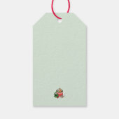 Mit Schneefall-Kakaoanrufen wärmen - Winter Drink Geschenkanhänger (Rückseite)