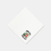 Mit Schneefall-Kakaoanrufen wärmen - Winter Drink Serviette (Ecke)