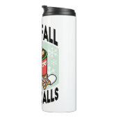 Mit Schneefall-Kakaoanrufen wärmen - Winter Drink Thermosbecher (Nach rechts gedreht)