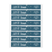 Mit Schneeflocken schneeblau schneeweiß die Modern (Bogen)