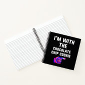 Mit Schokolade Chip Cookie Gefärbte Krawatte Hallo Notizblock (Innenseite)