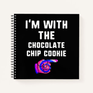 Mit Schokolade Chip Cookie Gefärbte Krawatte Hallo Notizblock