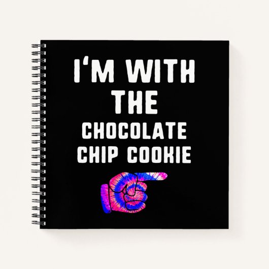 Mit Schokolade Chip Cookie Gefärbte Krawatte Hallo Notizblock (Vorderseite)