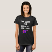 Mit Schokolade Chip Cookie Gefärbte Krawatte Hallo T-Shirt (Vorne ganz)