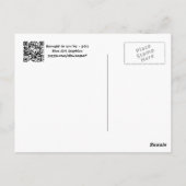 Mit Schreiben V Postkarte an Sie gesendet (Rückseite)