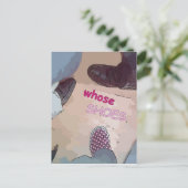 mit Schuhen Postkarte (Stehend Vorderseite)