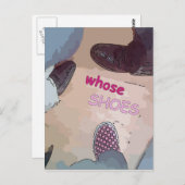 mit Schuhen Postkarte (Vorne/Hinten)