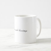 Mit Segen gebraut Kaffeetasse (VorderseiteRechts)