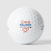Mit seinen Initialen Individuelle Name Golf Ball e (Vorderseite)