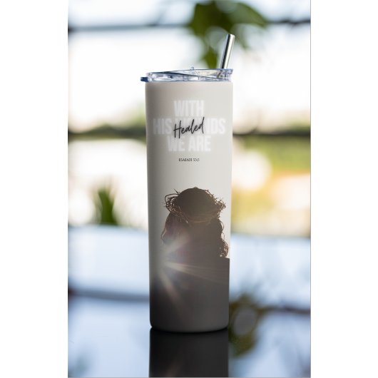 MIT SEINEN WUNDERN SIND WIR heilend Thermal Tumble Thermosbecher