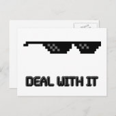 Mit seiner Sonnenbrille umgehen Postkarte (Vorne/Hinten)