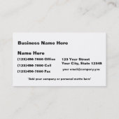 Mit seiten versehen-Kinderzimmer Personalize-2 und Visitenkarte (Rückseite)