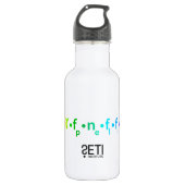 mit SETI-Logo Edelstahlflasche (Vorderseite)