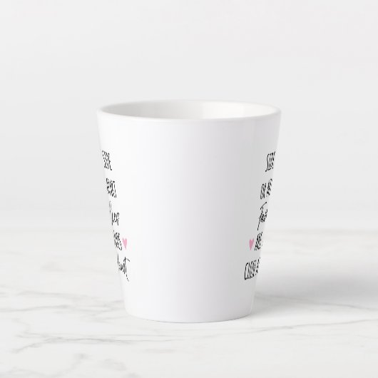 Mit Side oder Miles Apart Familien sind im Herzen  Milchtasse (Vorderseite)