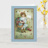 Mit Sincere Birthday wünscht Karte (Gelbe Blume)