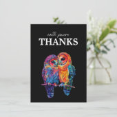 Mit Sincere Dank LGBTQ Eternal Unity Hochzeit Dankeskarte (Stehend Vorderseite)