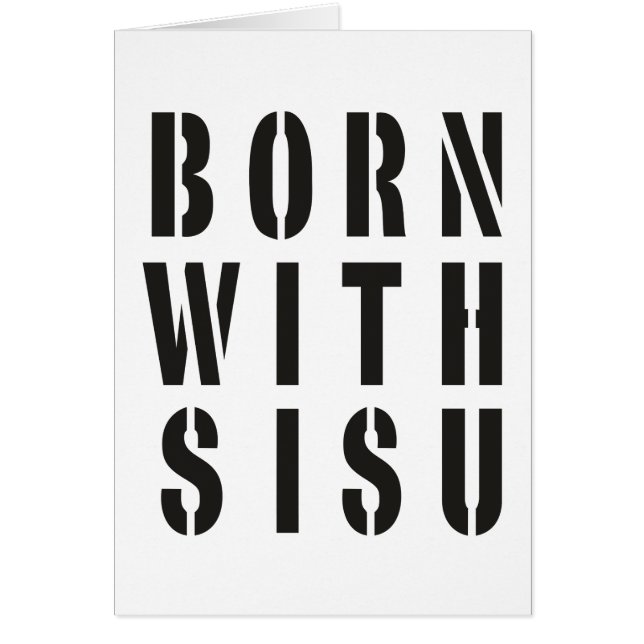 Mit Sisu geboren (Vorne)