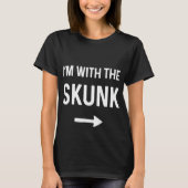 Mit Skunk Shirt Funny Halloween Kostüm (Vorderseite)