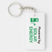 Mit Solarenergie betrieben - Acryl Schlüsselanhänger (Vorderseite)