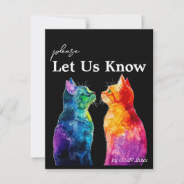 Mit Song Anfrage genau Ihre Hochzeit RSVP Karte